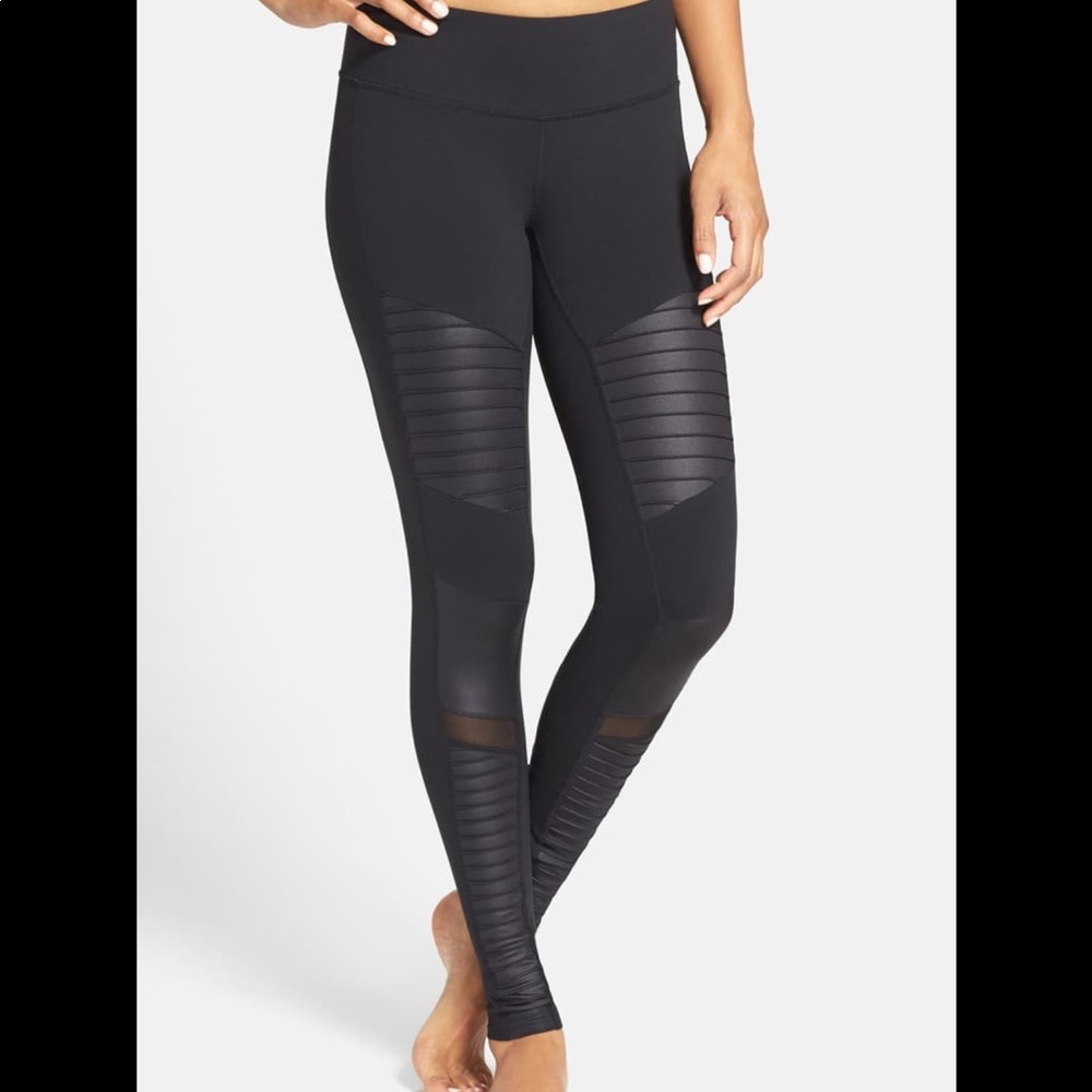Alo Black Moto Leggings
